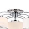 Cwi Lighting Frosted 5 Light Drum Shade Flush Mount With Chrome Finish 5479C30C-5 - alternate 2